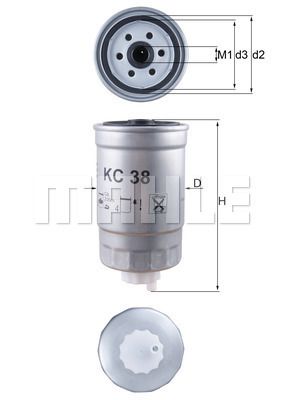 KC38 KNECHT Топливный фильтр