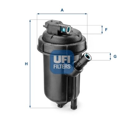 5512500 UFI Топливный фильтр