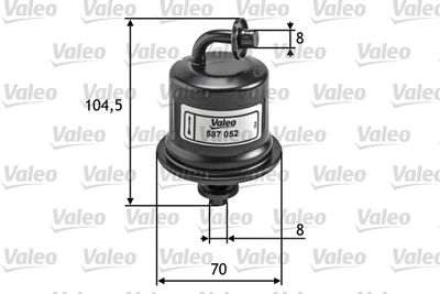 587052 VALEO Топливный фильтр