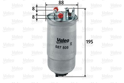 587505 VALEO Топливный фильтр