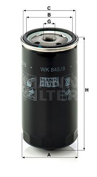 WK8458 MANN-FILTER Топливный фильтр