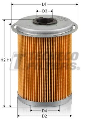 GS0302 TECNECO FILTERS Топливный фильтр