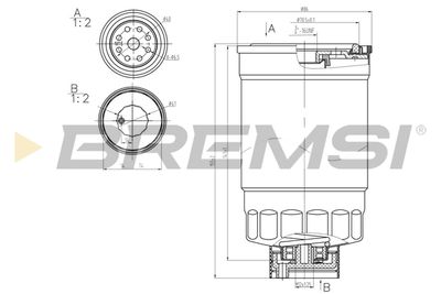 FE0379 BREMSI Топливный фильтр