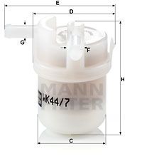WK447 MANN-FILTER Топливный фильтр