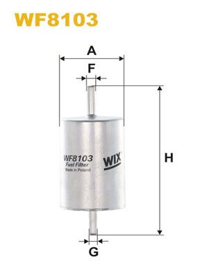 WF8103 WIX FILTERS Топливный фильтр