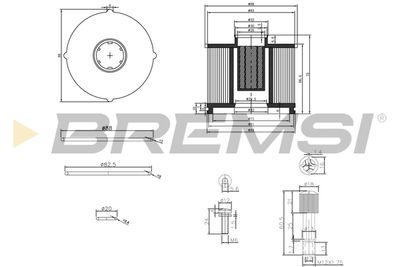 FE0040 BREMSI Топливный фильтр