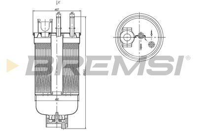 FE1492 BREMSI Топливный фильтр