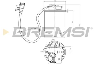 FE0383 BREMSI Топливный фильтр