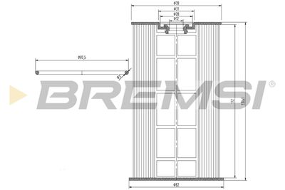 FE0154 BREMSI Топливный фильтр