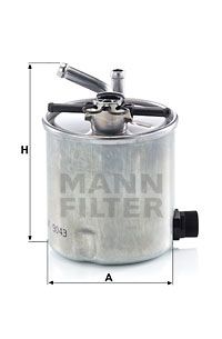 WK9043 MANN-FILTER Топливный фильтр