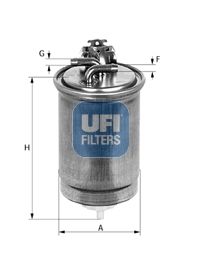 2440400 UFI Топливный фильтр