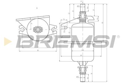 FE0842 BREMSI Топливный фильтр