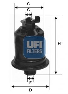3158000 UFI Топливный фильтр