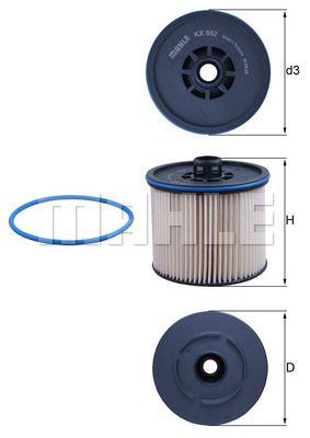 KX652D KNECHT Топливный фильтр