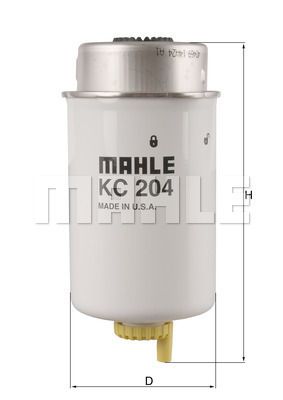 KC204 MAHLE Топливный фильтр