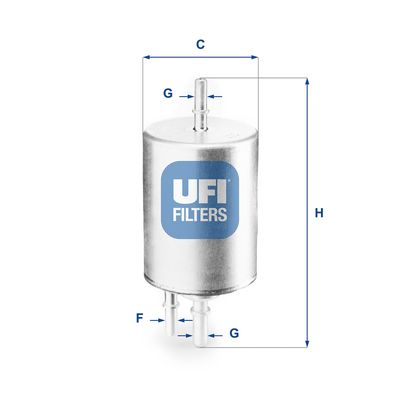 3183100 UFI Топливный фильтр