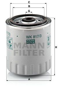 WK8173x MANN-FILTER Топливный фильтр