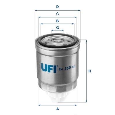 2435002 UFI Топливный фильтр