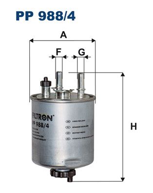 PP9884 FILTRON Топливный фильтр