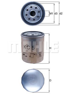 KC5 KNECHT Топливный фильтр