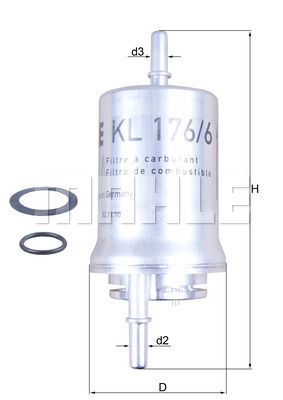 KL1766D KNECHT Топливный фильтр