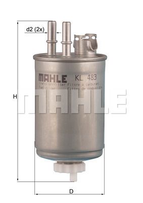 KL483 MAHLE Топливный фильтр