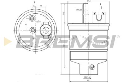 FE0376 BREMSI Топливный фильтр