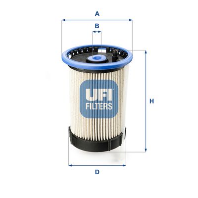 2606500 UFI Топливный фильтр