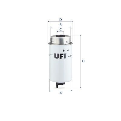 2445700 UFI Топливный фильтр
