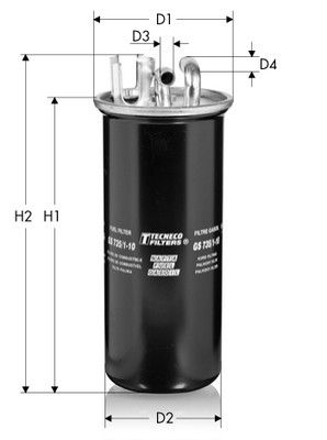 GS7351 TECNECO FILTERS Топливный фильтр