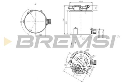 FE0783 BREMSI Топливный фильтр