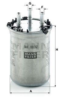 WK8032 MANN-FILTER Топливный фильтр