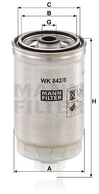 WK8428 MANN-FILTER Топливный фильтр
