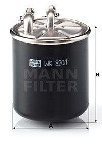 WK8201 MANN-FILTER Топливный фильтр