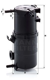 WK10034z MANN-FILTER Топливный фильтр