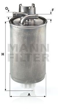 WK829 MANN-FILTER Топливный фильтр