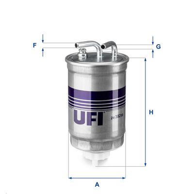 2438200 UFI Топливный фильтр