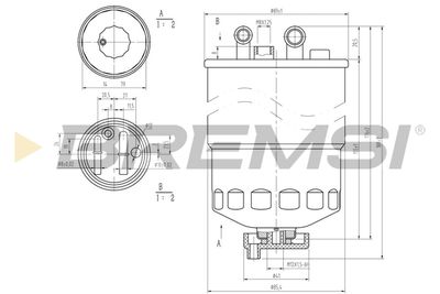 FE0372 BREMSI Топливный фильтр