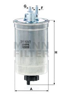 WK8292 MANN-FILTER Топливный фильтр