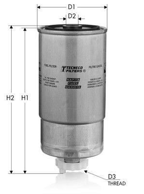GS110 TECNECO FILTERS Топливный фильтр
