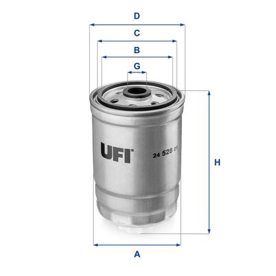 2452801 UFI Топливный фильтр