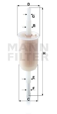 WK32 MANN-FILTER Топливный фильтр