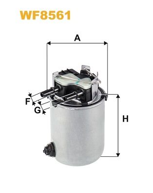 WF8561 WIX FILTERS Топливный фильтр