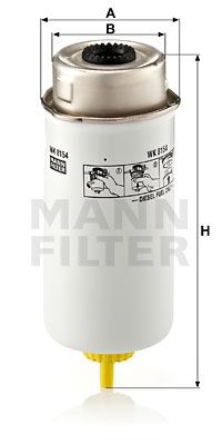 WK8154 MANN-FILTER Топливный фильтр