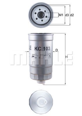 KC103 KNECHT Топливный фильтр