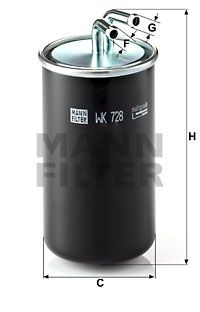 WK728 MANN-FILTER Топливный фильтр