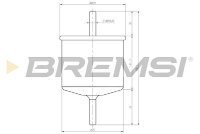 FE0399 BREMSI Топливный фильтр