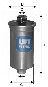 3169900 UFI Топливный фильтр