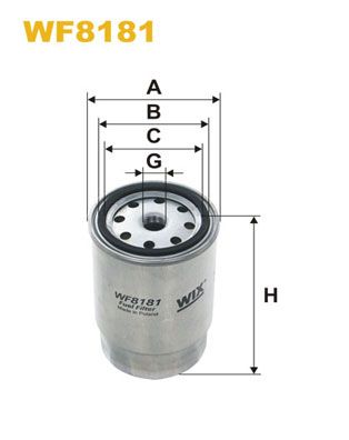 WF8181 WIX FILTERS Топливный фильтр