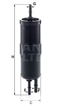 WK6030 MANN-FILTER Топливный фильтр
